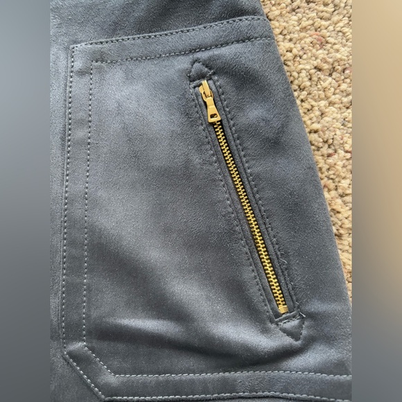 LOFT Petites Faux Suede Midnight Blue Skirt. Size 4P. Fully Lined. Cute! - Picture 4 of 10